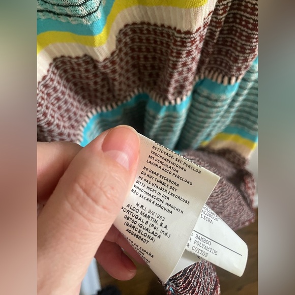 ALDO MARTINS Striped Multicolor Knit Tunic Dress - Picture 8 of 10